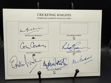 Cricketing knights hand - cricketing, signed