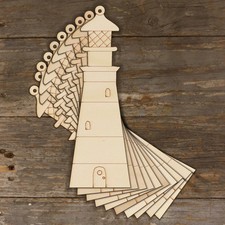 10x Wooden Traditional Light