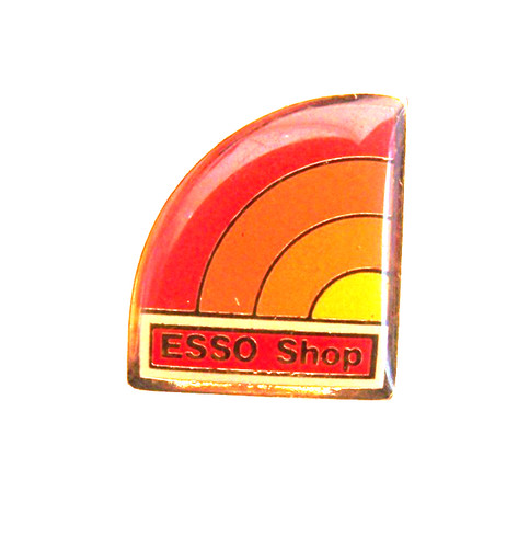 Colourful esso shop enamel - esso,