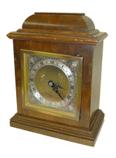 L) GARRARD ELLIOTT BURR WALNUT Bracket/Mantel Clock&Movement*NOT WORKING/SPARES*