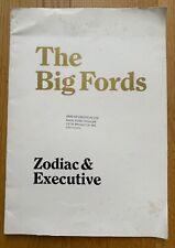 1969 FORD ZODIAC & EXECUTIVE CAR BROCHURE
