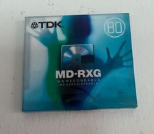New TDK Minidisc MD-RXG 80 Sealed Discs 80 Minutes Each MD80 Recordable MD