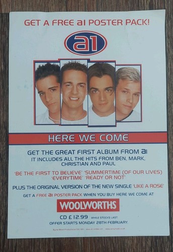 Vintage boy band here we - a1, "here