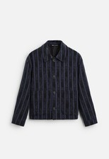 New Zara Striped Jacquard