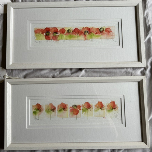 Two framed original lynda - framed,