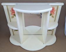 MIRRORED WOOD CURIO SHELF