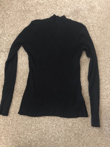Ladies black ribbed - h&m,