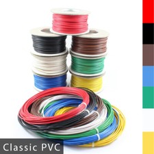 Automotive Classic PVC Thick Single Core Stranded Cable 12v 24v Wire 7 Colours