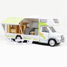 Luxury Camper Van Motorhome 1:28 Model Car Diecast Toy Collection Gift for Kids