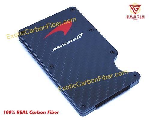 Mclaren red logo real carbon - real,