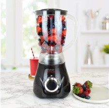 KitchenPerfected 500W 1.5L Table Blender with Mill Pulse Setting Black, E5014BK