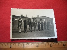 World War 2 WW2 Original photo German Wehrmacht old troops rifle inspection #444