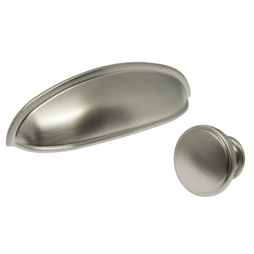 Satin nickel cupboard - nickel, door