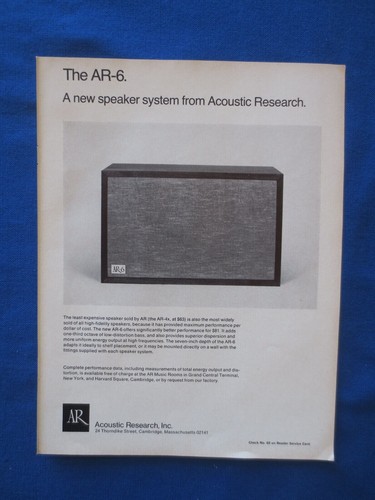 Acoustic research - ar-6,
