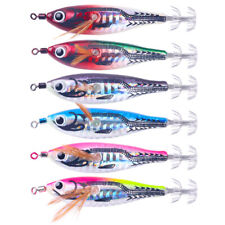 6PCS Glow Squid Jigs Shrimp Fishing Lures Octopus Bait Hook 7.8cm/5.5g Sea Jig