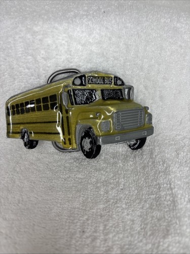 Vintage school bus belt buckle - vintage,