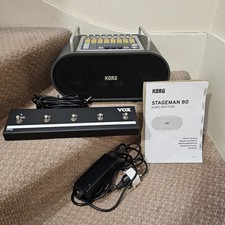 KORG STAGEMAN 80 Portable Amplifier & Rhythm Machine Good Condition 