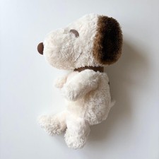 Snoopy Fluffy Plush Stuffed Animal - Brown Ears and Eyes