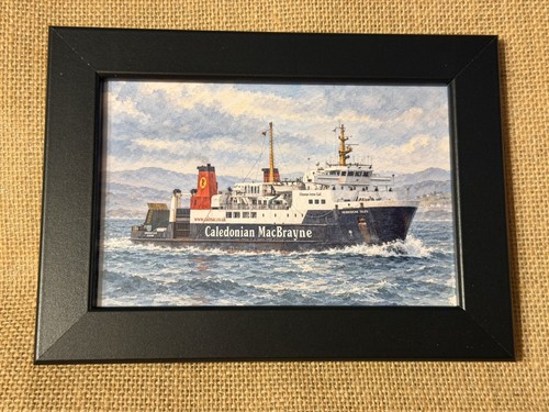 6x4 framed watercolour - framed,