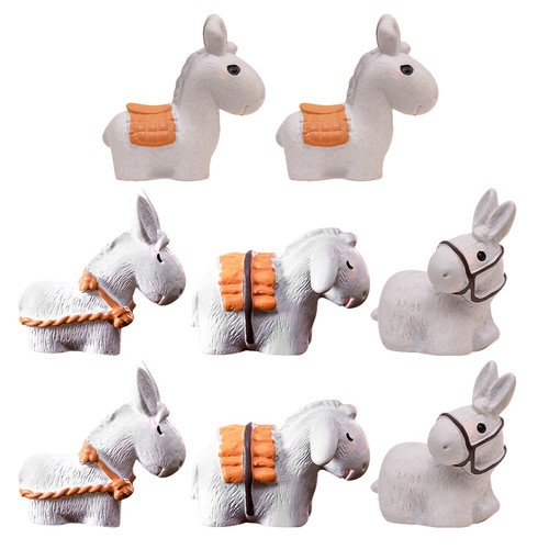 Pcs mini donkey statue - pcs,