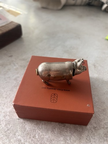 Antique pig shaped - vespa, box