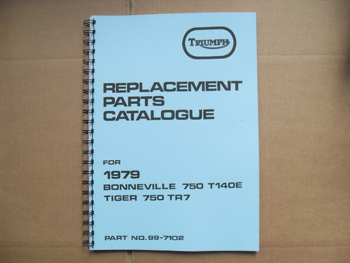 Triumph t140e tr7 parts book - ,
