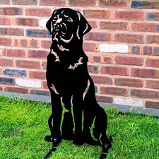 Labrador dog silhouette garden - labrador,