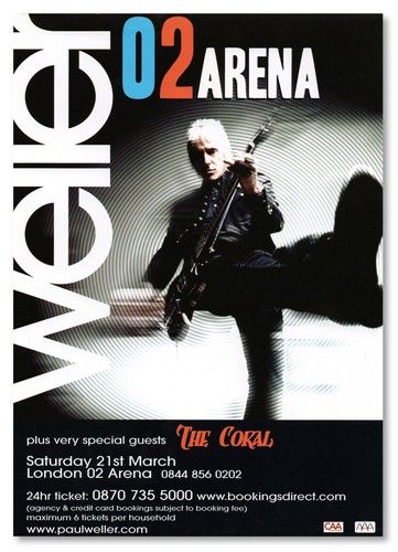 Paul weller gig flyer - weller:,