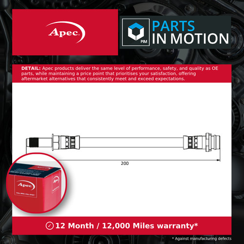 Brake hose fits - hose,