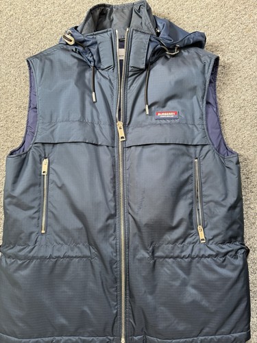 Burberry men blue hooded - blue,