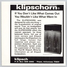 Klipschorn Loudspeakers