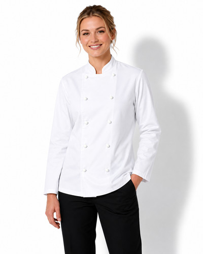 White chefs jacket unisex - white,