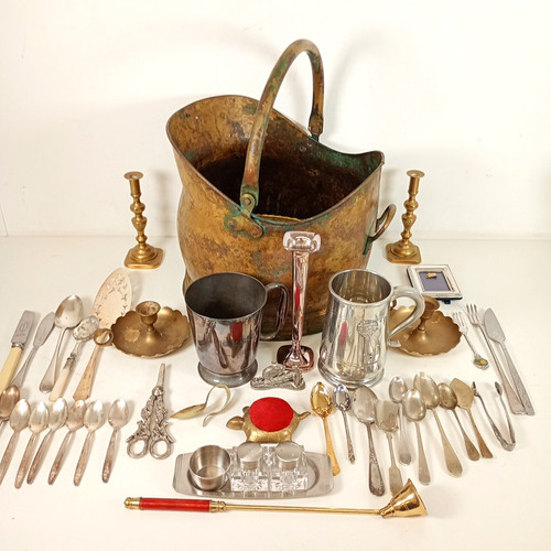 Assorted metalware items 5kg - metalware, 4.5kg