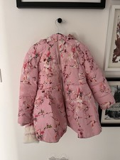Girls Coat Flowers Floral