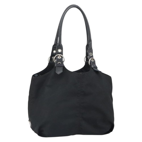 Prada hand bag nylon black - nylon,