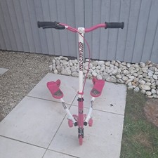 Used Sporter 1 Swing Wiggle Scooter Foldable Kids Pink/White - With Original Box