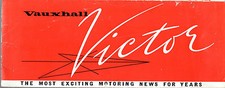 Vauxhall Victor F Series 1957 UK Market Small Format Foldout Sales Brochure