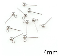 20 Piece Rhodium Earrings Ball