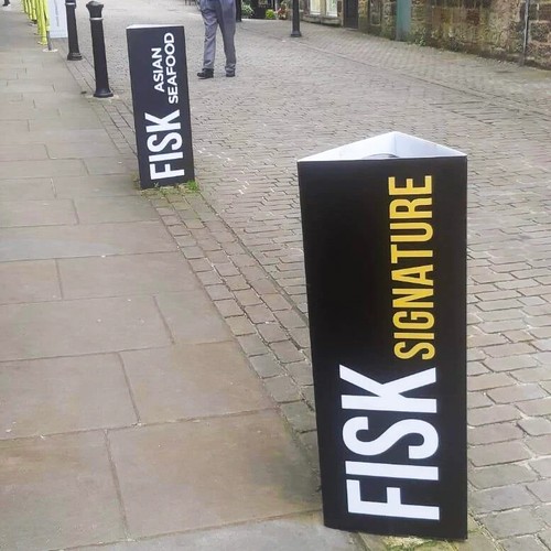Printed bollard cover - printed,