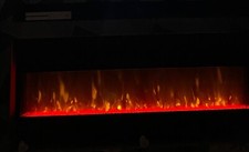 Electric 60" Insert Fire LED Fireplace 9-12 Flame Wall/Inset Mount/Freestand