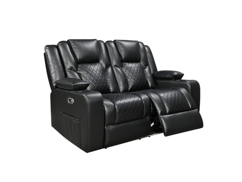 Black leather electric - black,