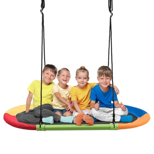 Large platform swing backyard - large,