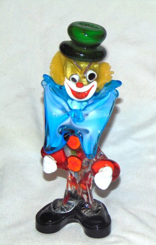 Murano glass clown figurine - murano,