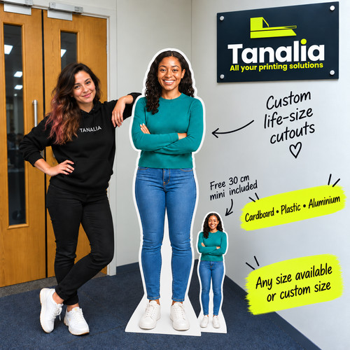 Personalised cardboard cutout - cardboard,