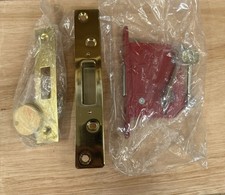 Era Deadlock 2.5 Inch/ 3.5 Inch Brass Door Lock. 2 Keys