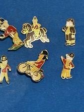 6x job lot collection of rupert the bear vintage police charity badges