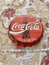 Coca Cola Bottle Cap Wall Sign