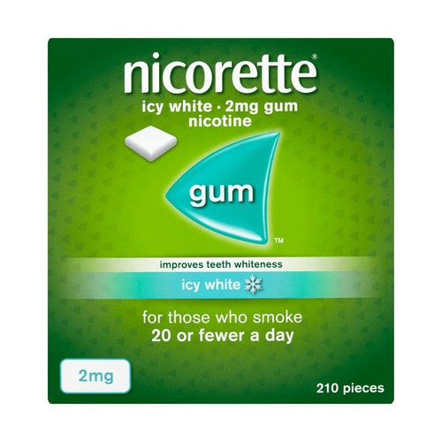 Nicorette 2mg icy white - nicorette, gum