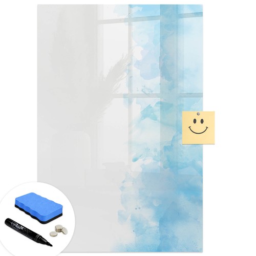 Magnetic glass memo - glass, board