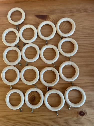 Solid wooden curtain - solid, rings
